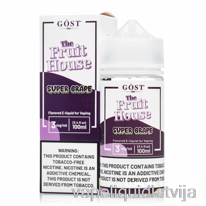 Super Vīnoga - Augļu Māja - Gost Tvaiki - 100ml 0mg Vape šķidrums